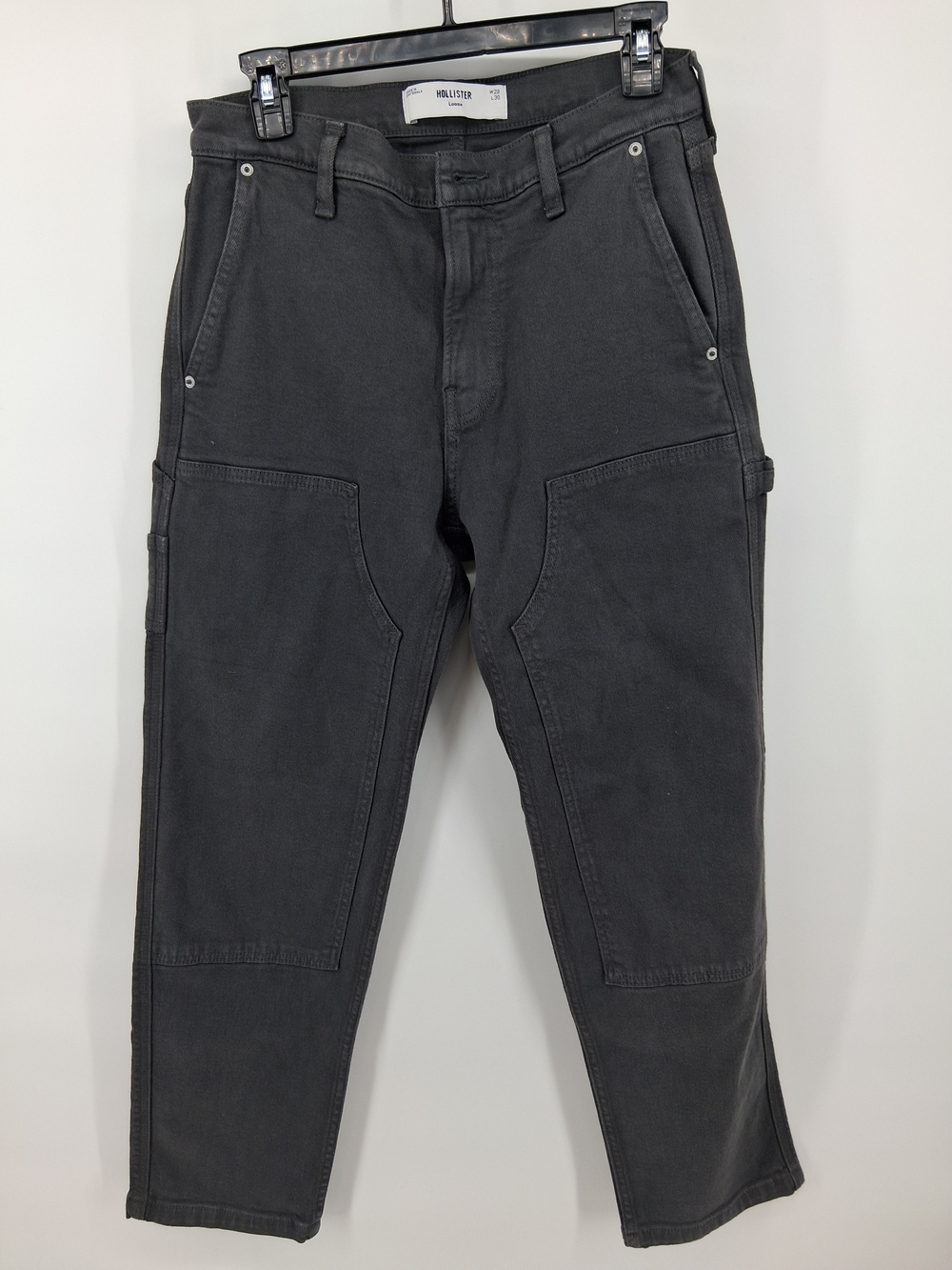 Hollister Men's Charcoal Gray Cargo Pants